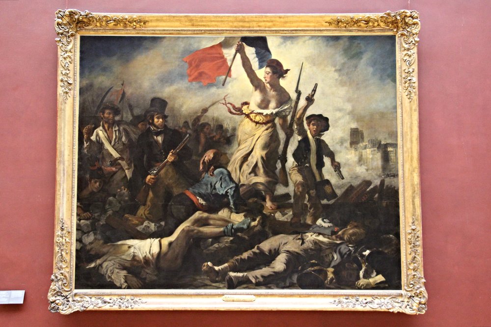 liberty leading the people painting in the louvre