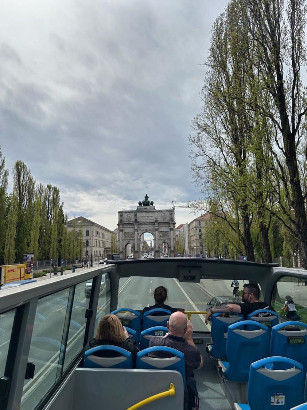 Hop-on ho-off city tour bus in Munich