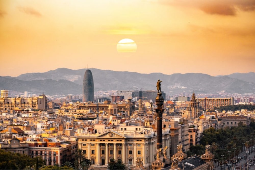 View of Barcelona City