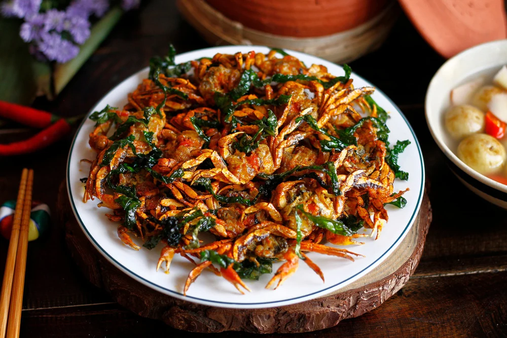 Cua Đồng Rang Lá Lốt Dân Dã Thôn Quê