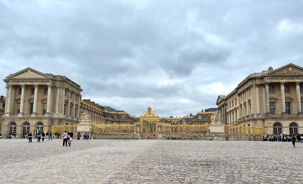 Outside the Palace of Versailles