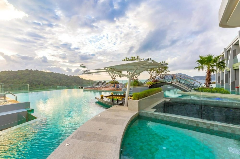 Infinity pool at Crest Resort in Phuket