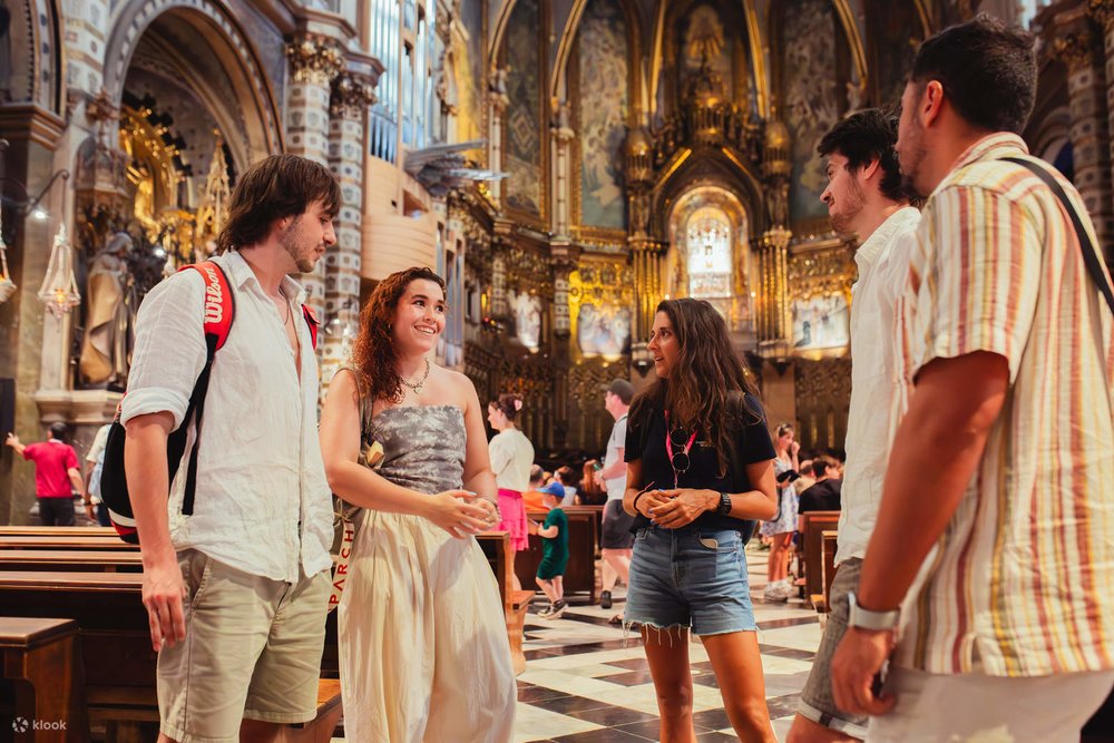 Inside the Santa Maria de Montserrat Monastery