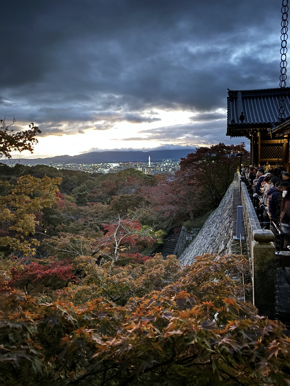Watch the sunset over Kyoto from Kiyomizu-dera Temple’s wooden stage