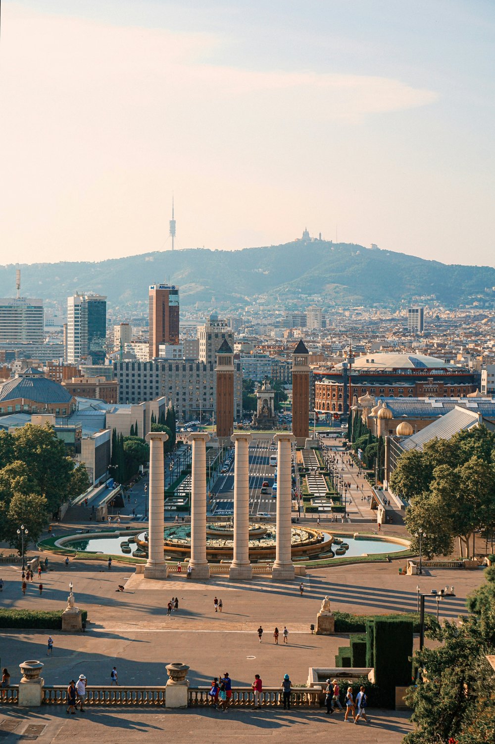 View from the top of Montjuïc castle