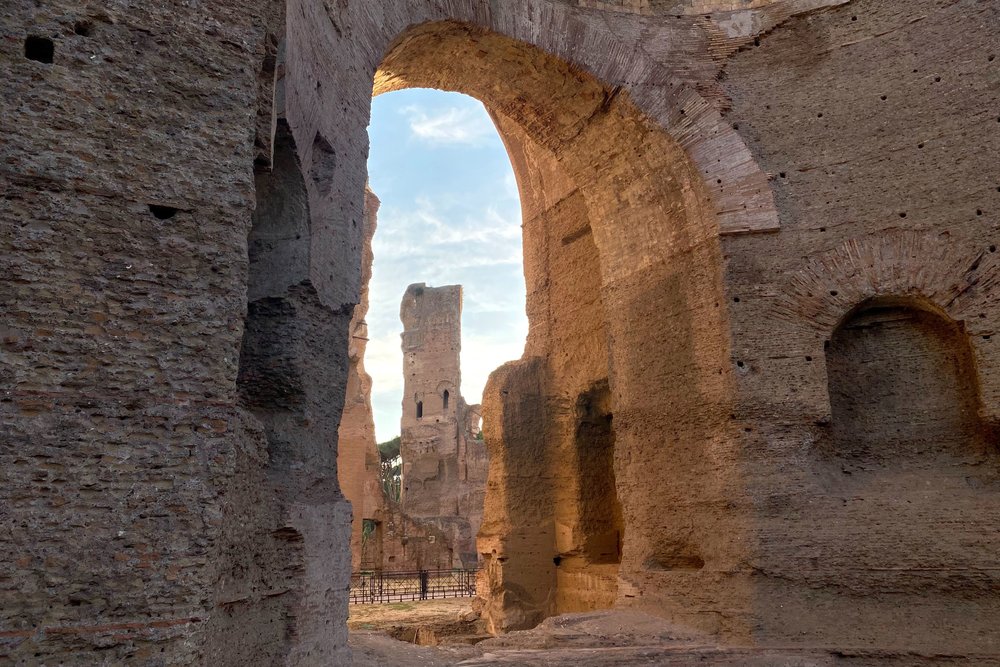 ruins of the Baths of Caracalla and Circus Maximus