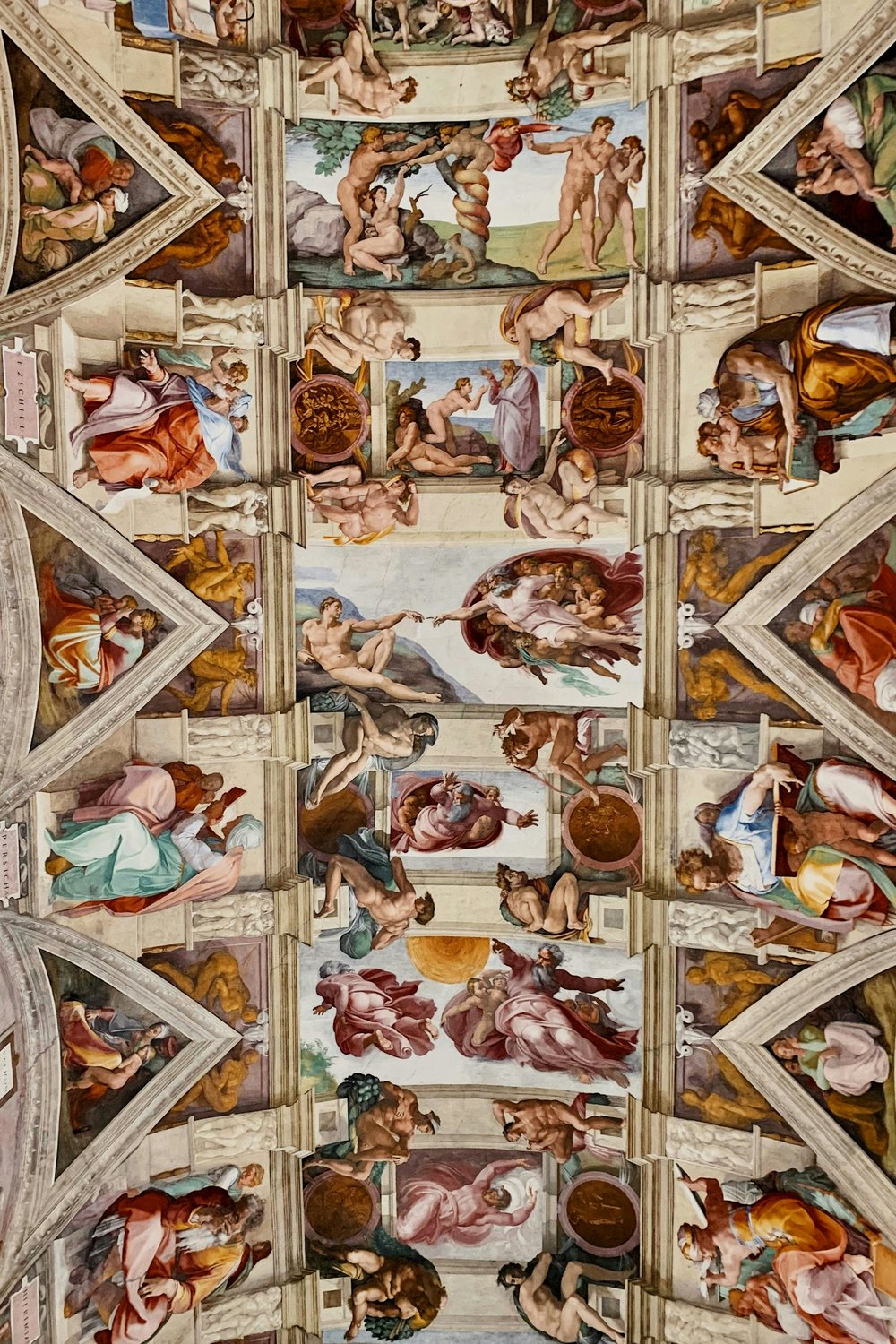 Michelangelo’s famous frescoes in Sistine Chapel