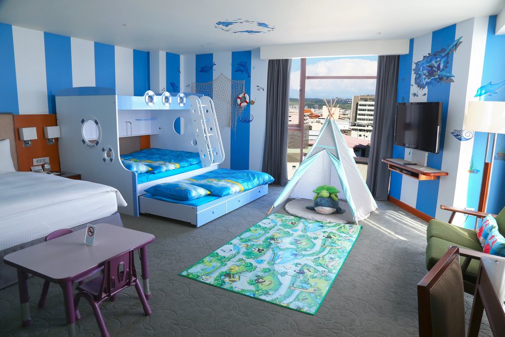 全台親子飯店-台中港酒店 海洋主題房