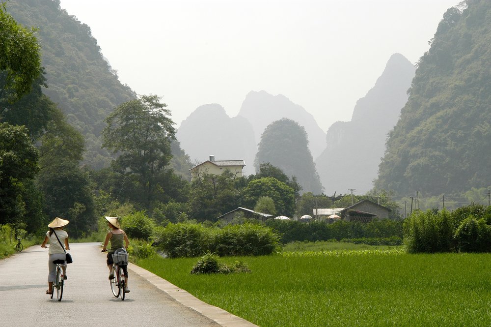 ปั่นจักรยานชมชนบทหยางซั่ว