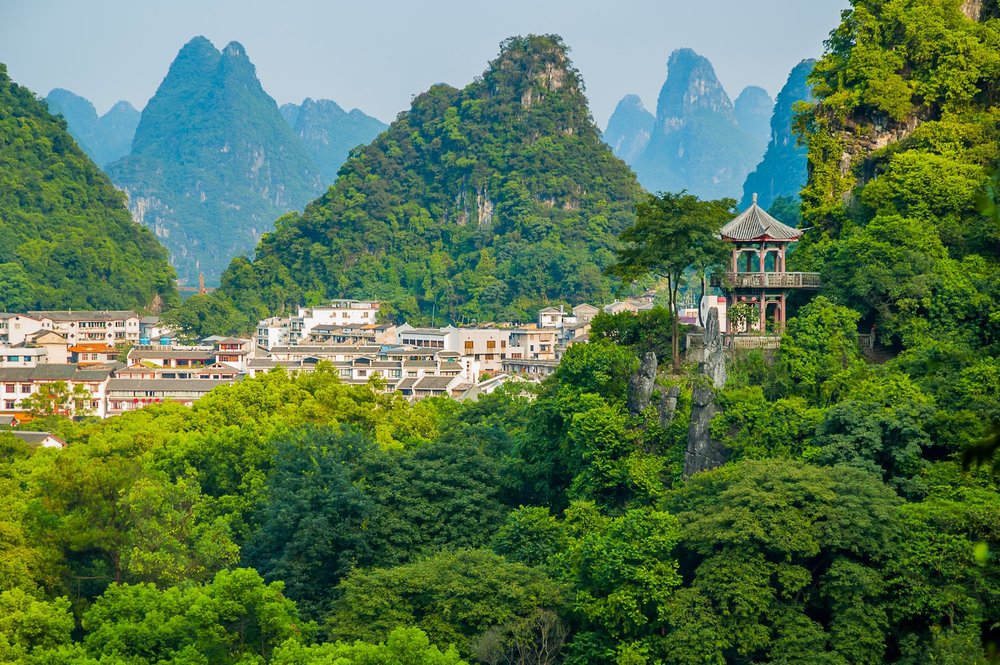 วิวธรรมชาติ กุ้ยหลิน หยางซั่ว ประเทศจีน