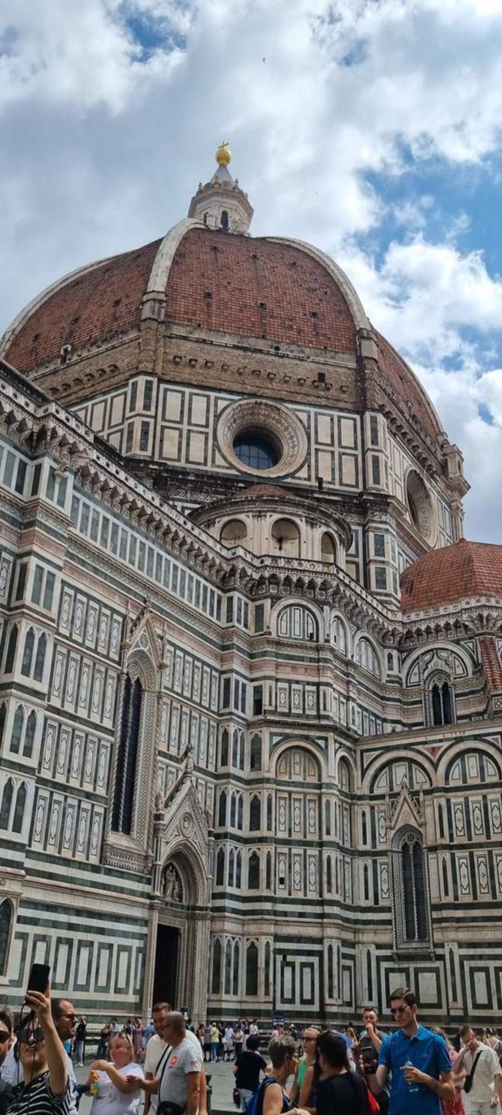 Stunning marble facade of the Duomo Florence Cathedral