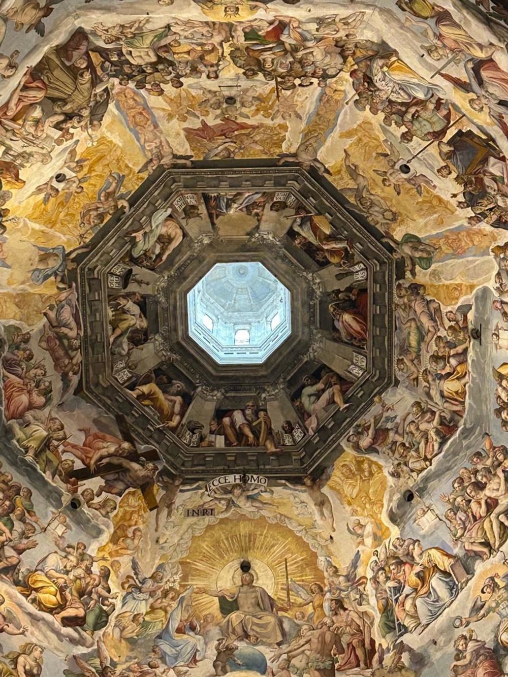 Vasari’s Last Judgment fresco inside the Duomo Florence Cathedral