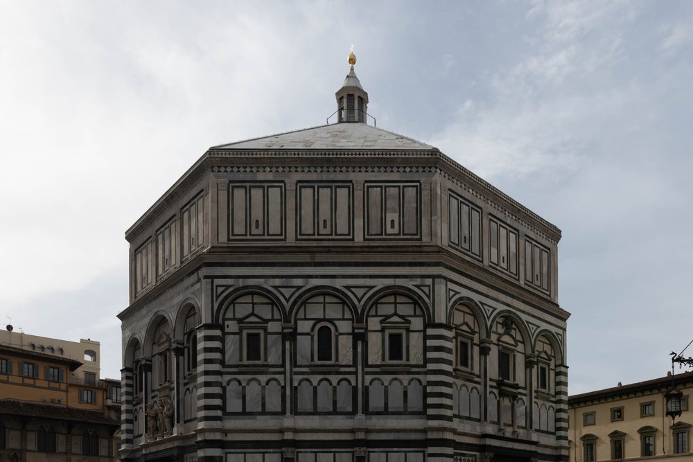 Exterior view of the Baptistry of San Giovanni