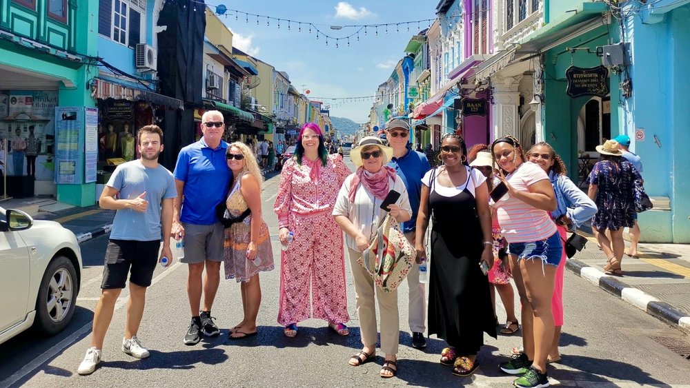 family in phuket old town