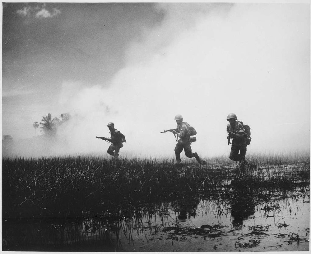 Crack troops of the Vietnamese Army in combat