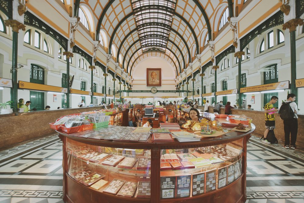 Inside Saigon Central Post Office