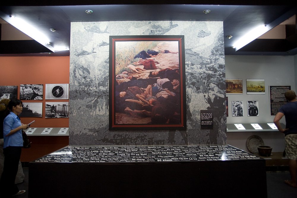 Victims of Vietnam War on photograph