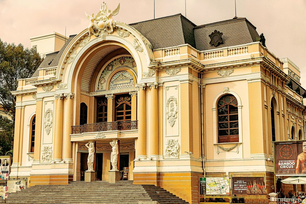French colonial Saigon Opera House in Ho Chi Minh City