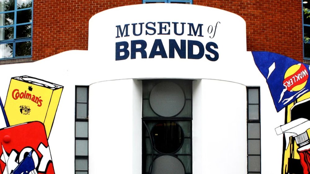 Outside the Museum of Brands