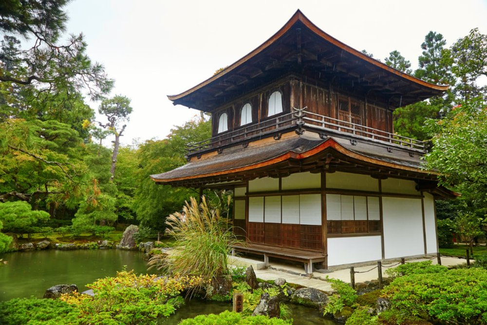 Ginkaku-ji Temple or the Silver Pavilion in Kyoto, Japan