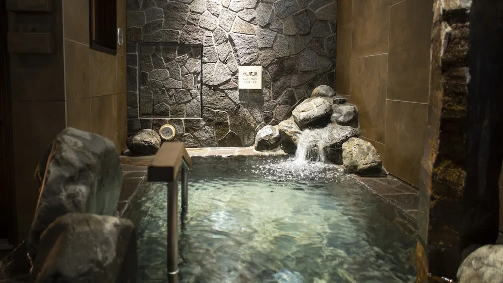 Hot spring pool at Onyado Nono Kyotoshichijo Natural Hot Springs