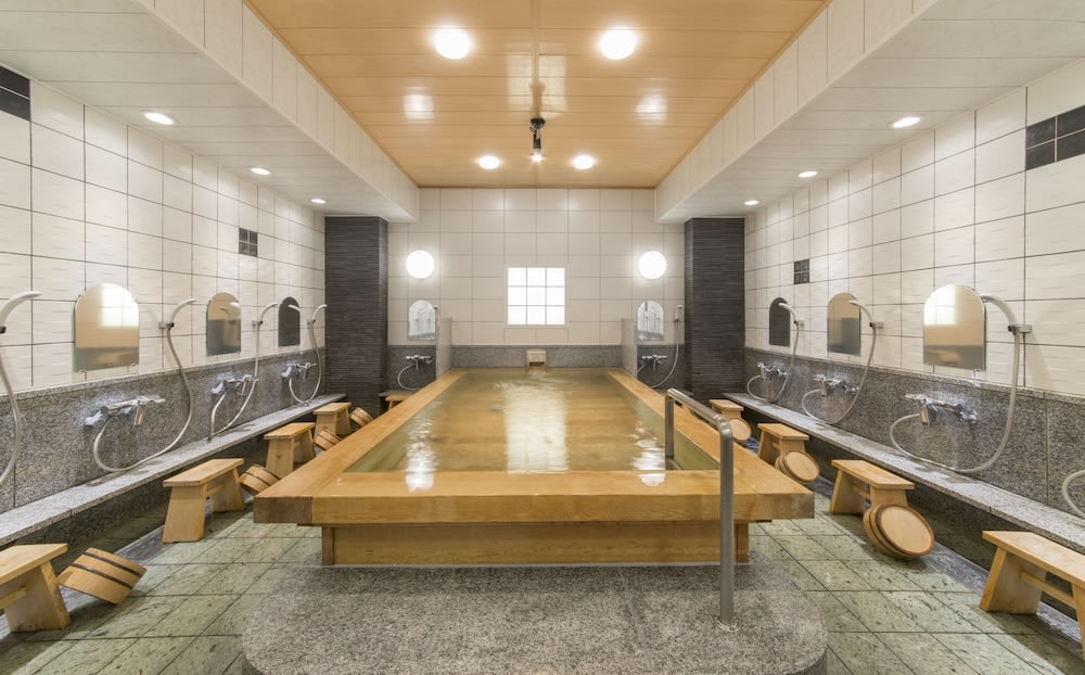 Communal bath at Ryokan Kohro