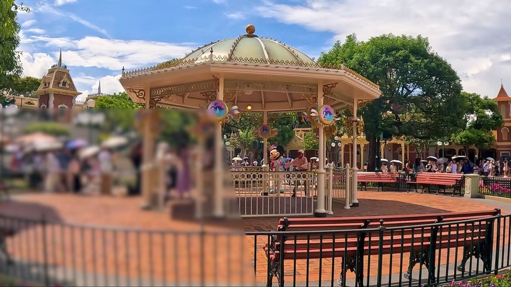 香港ディズニーランド・リゾート20周年の初日へ! ガゼーボ