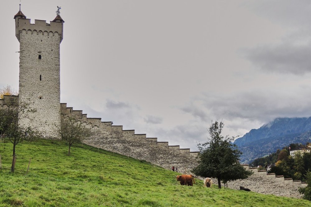Ngược Về Thời Trung Cổ Với Tường Thành Museggmauer 