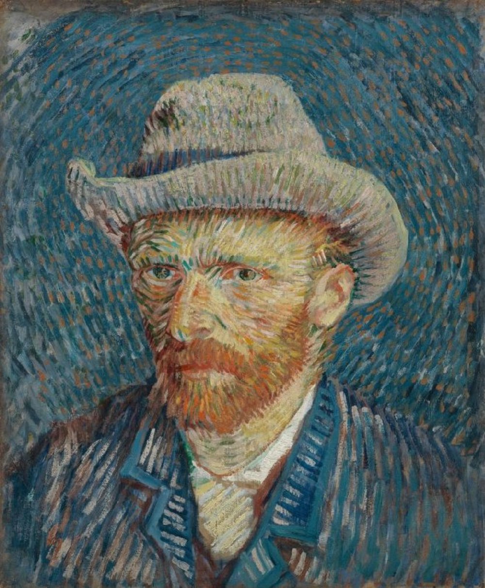 Self-Portrait with Grey Felt Hat, 1887