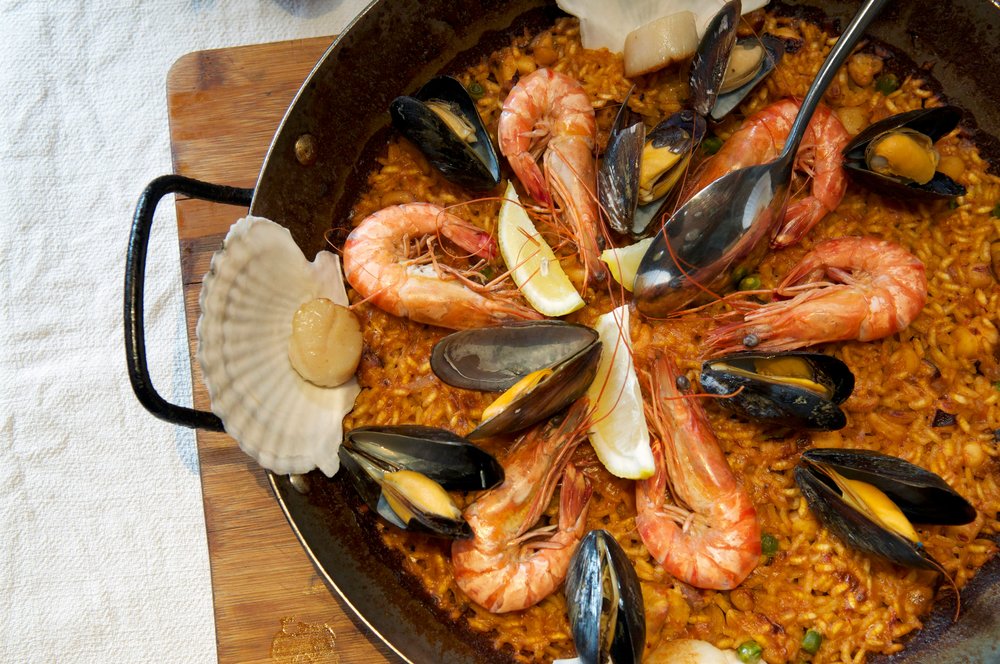 [US] Paella Dish Barcelona Restaurant