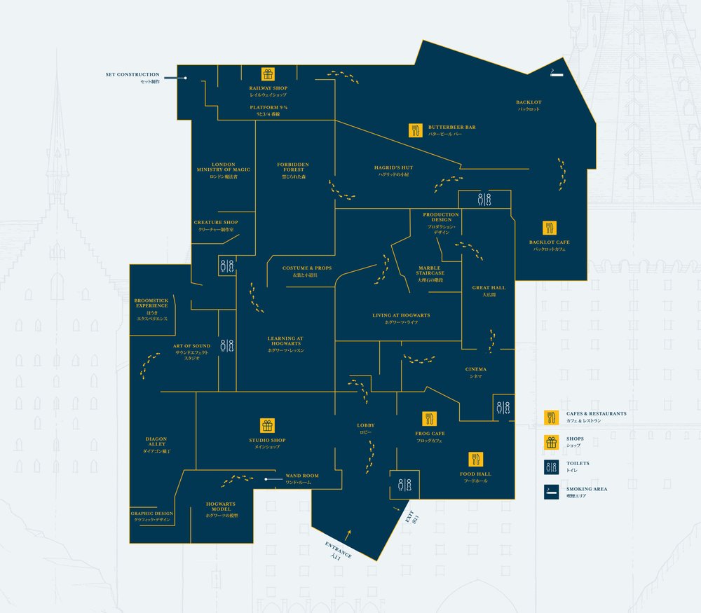 東京哈利波特影城地圖