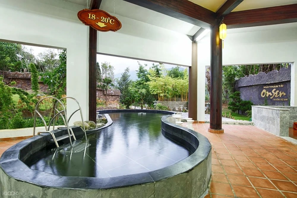 An onsen bath at Ebisu Onsen Resort