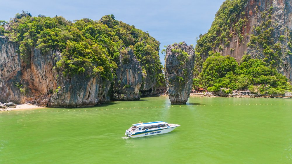 Limestone towering over James Bond Island