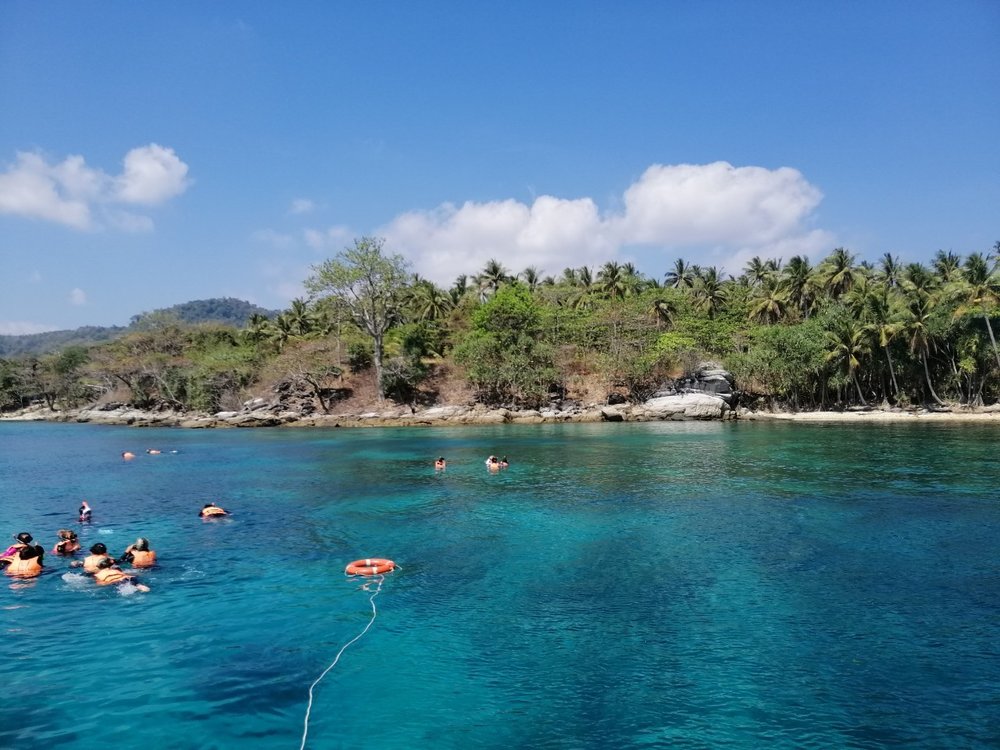 Coral beach, great for snorkeling