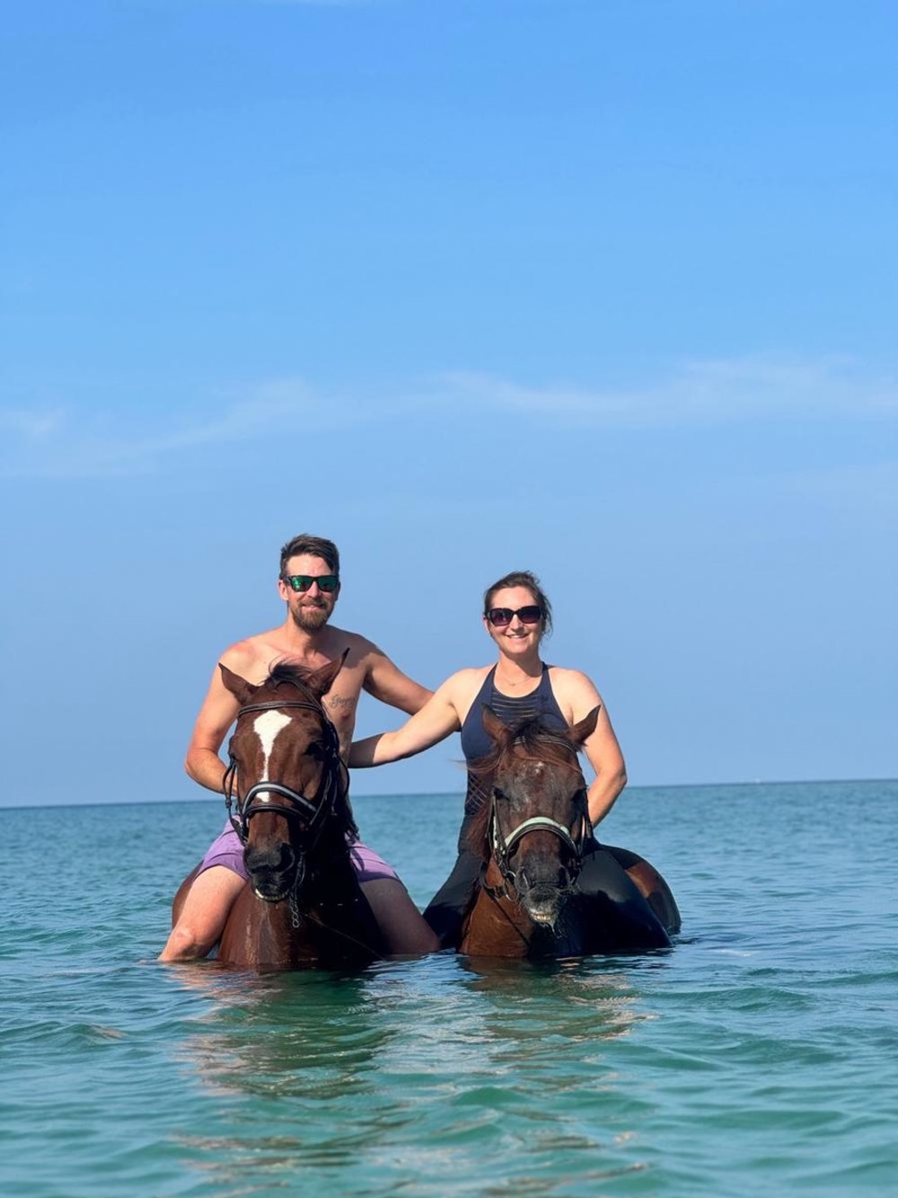 Go horseback riding on a beach