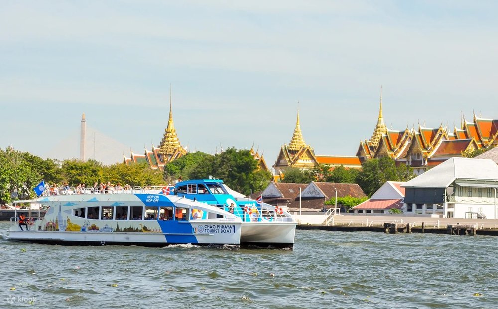 The Chao Phraya Express Boat cruising on Thailand’s main river