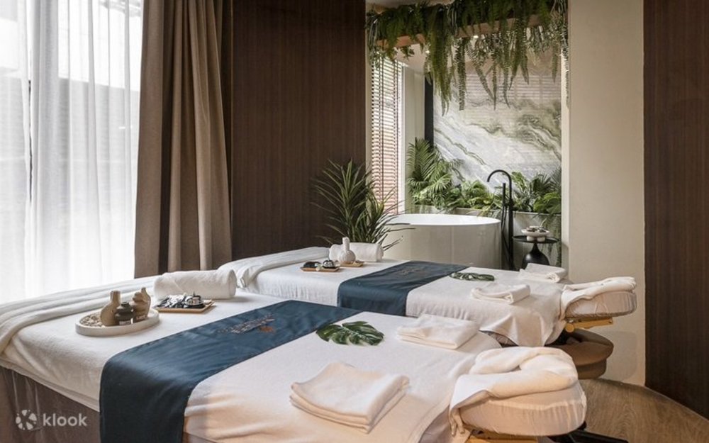 Massage beds ready for use