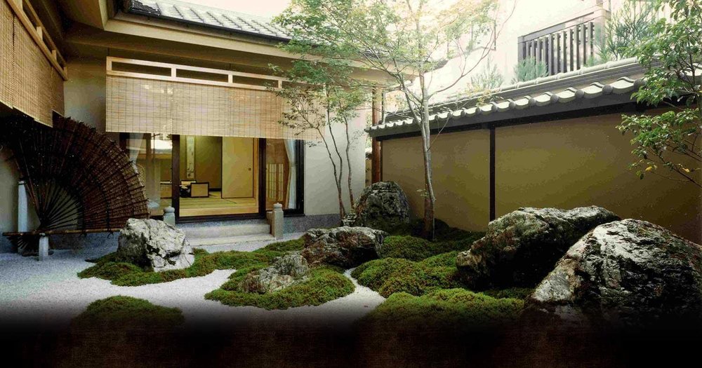 The Kinoe’s stone garden, Gozan