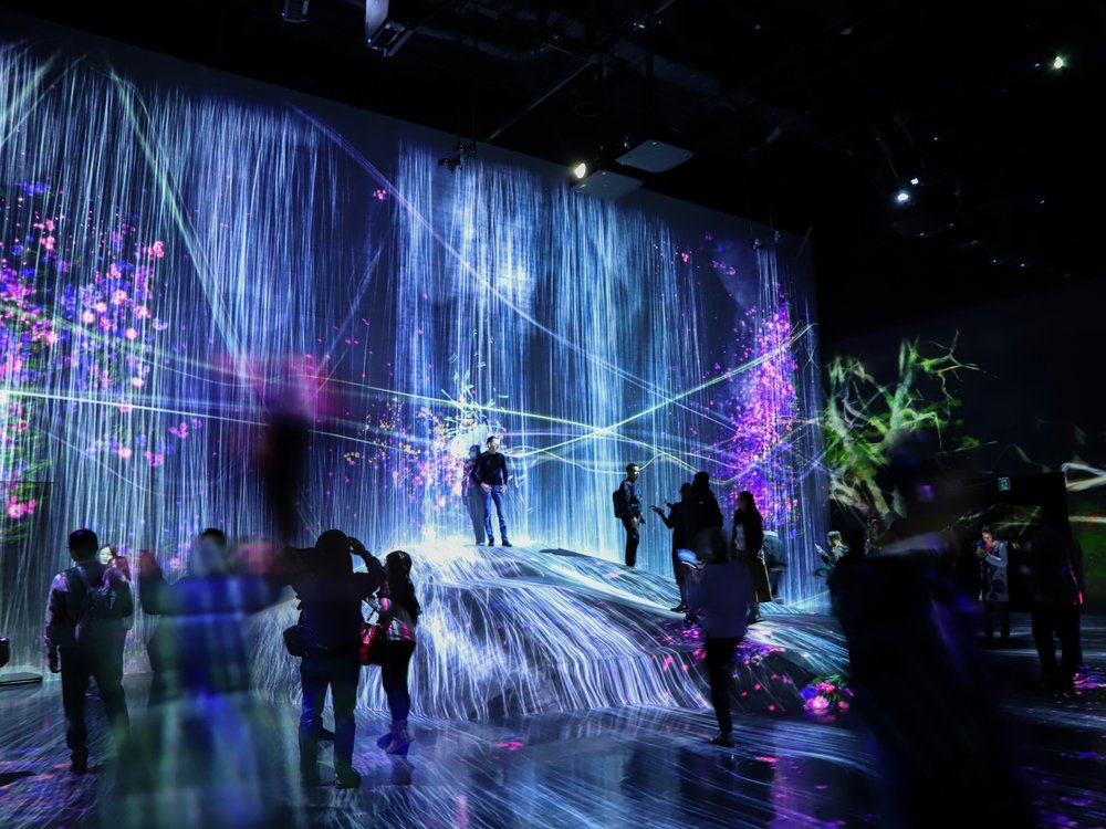 One of the installations in teamLab Tokyo