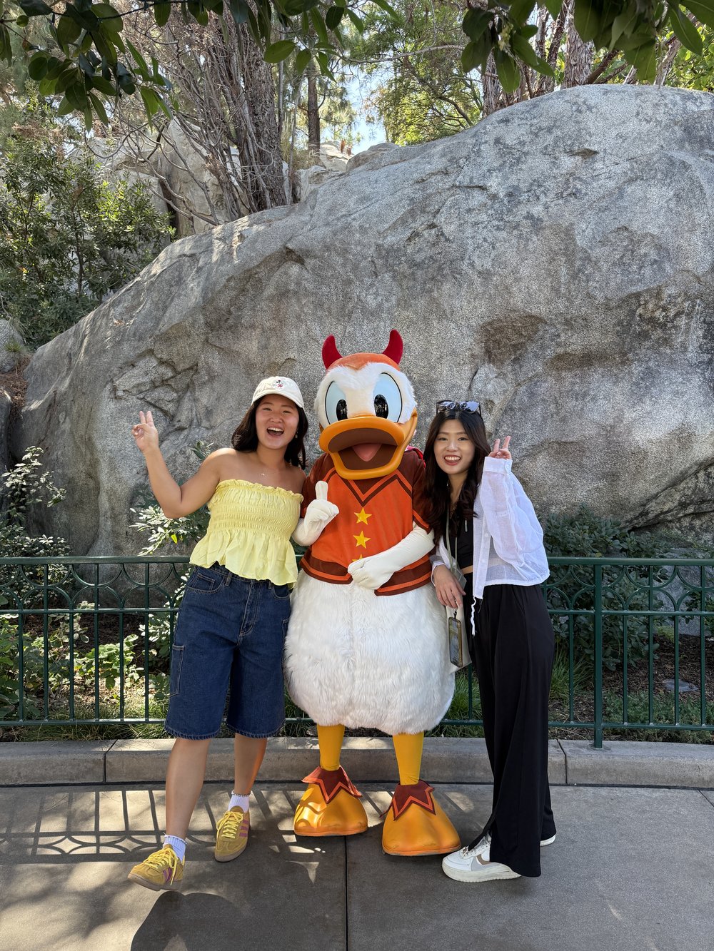 Meeting Donald Duck at Buena Vista Street - Disney California Adventure Park in Anaheim, California