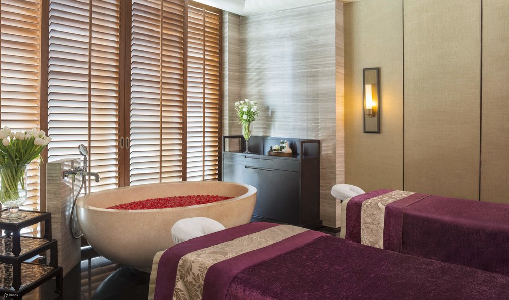 Two prepared massage beds for Siam Kempinski guests