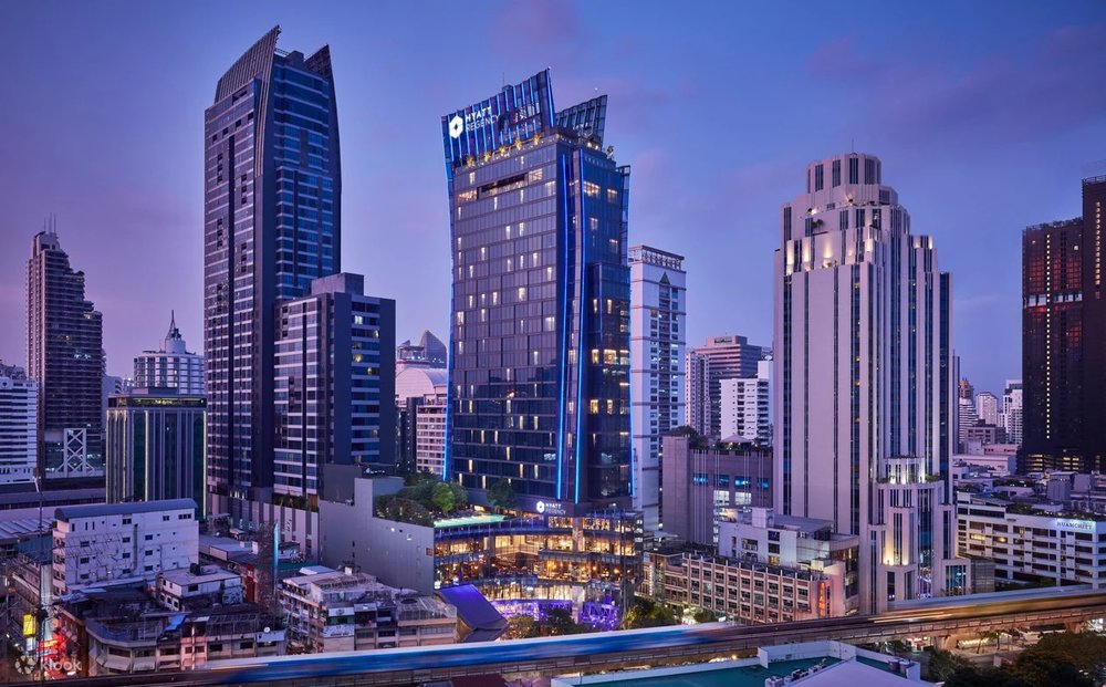 Skyscrapers towering over Sukhumvit’s vibrant city skyline