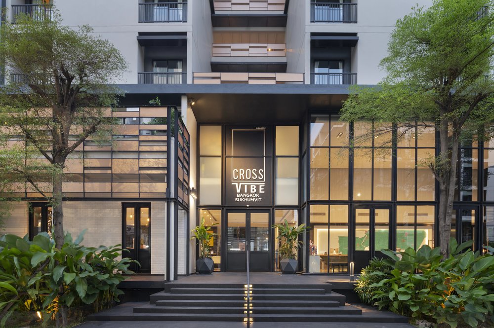 The entrance to Cross Vibe Bangkok Sukhumvit
