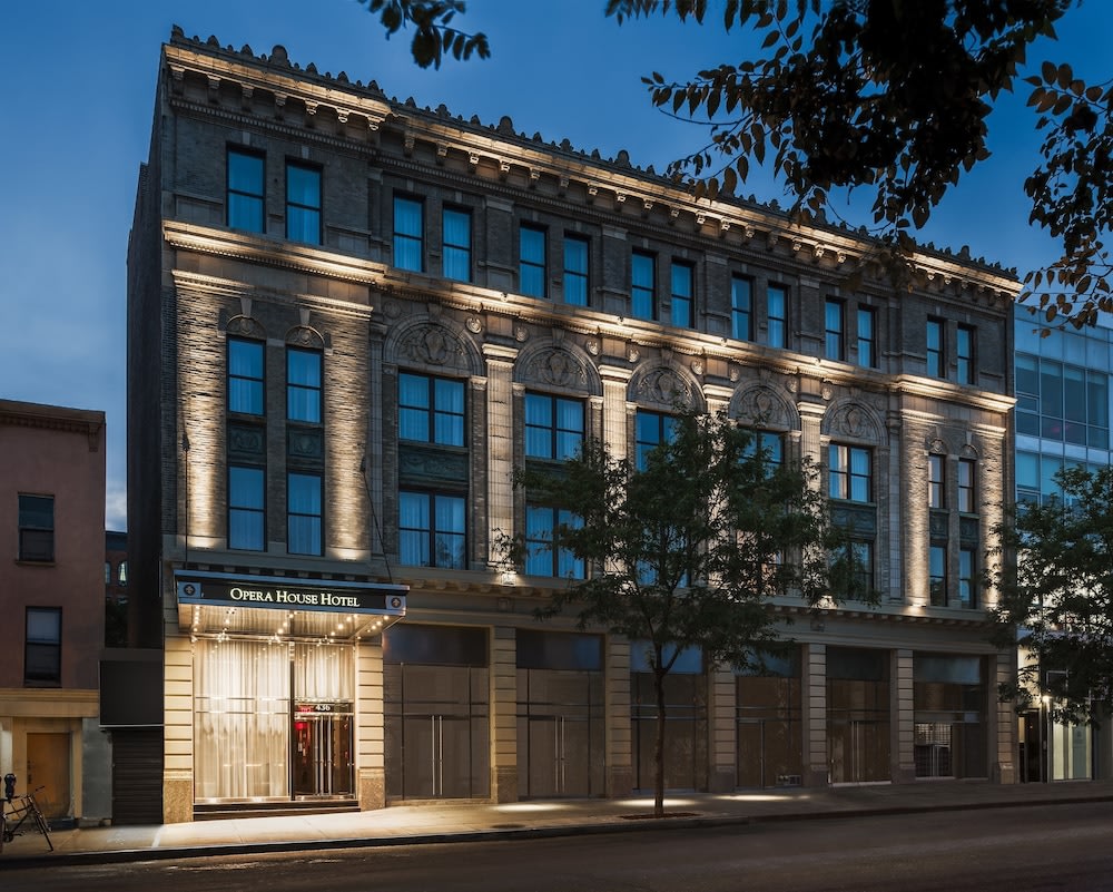 Opera House Hotel’s historic building facade