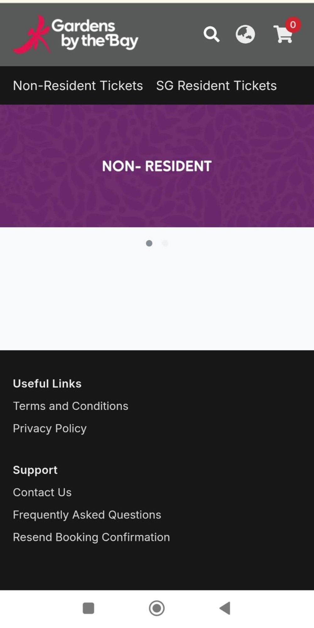ガーデンズバイザベイ 買い方 公式ウェブサイト NON- RESIDENT