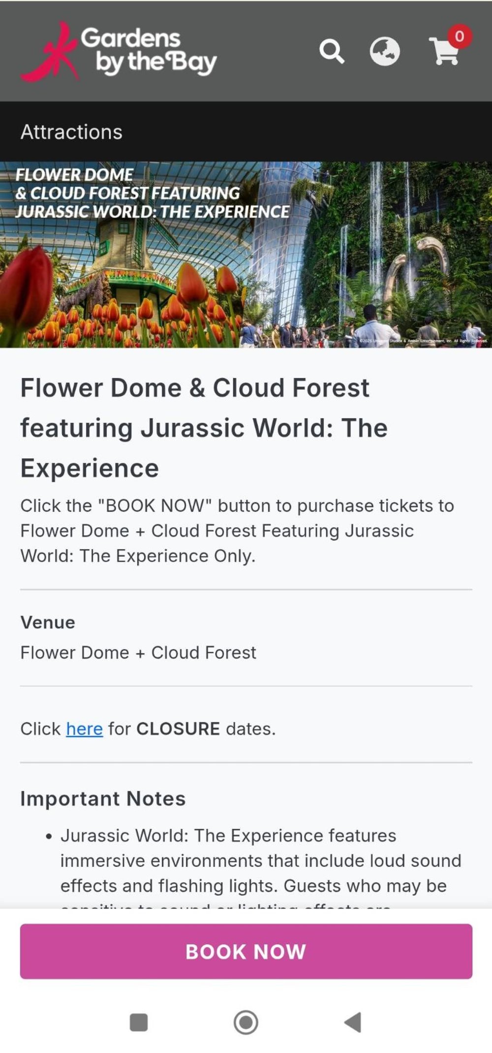 ガーデンズバイザベイ 買い方 公式ウェブサイト Book Now