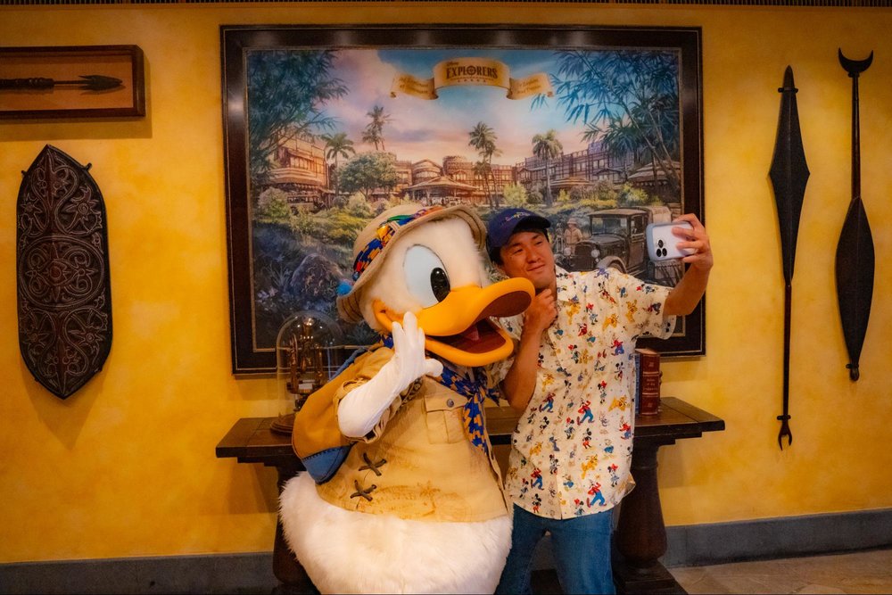 ディズニー・エクスプローラーズ：ロッジの宿泊体験談 ホテル　ホテル　ロビー　ドナルド