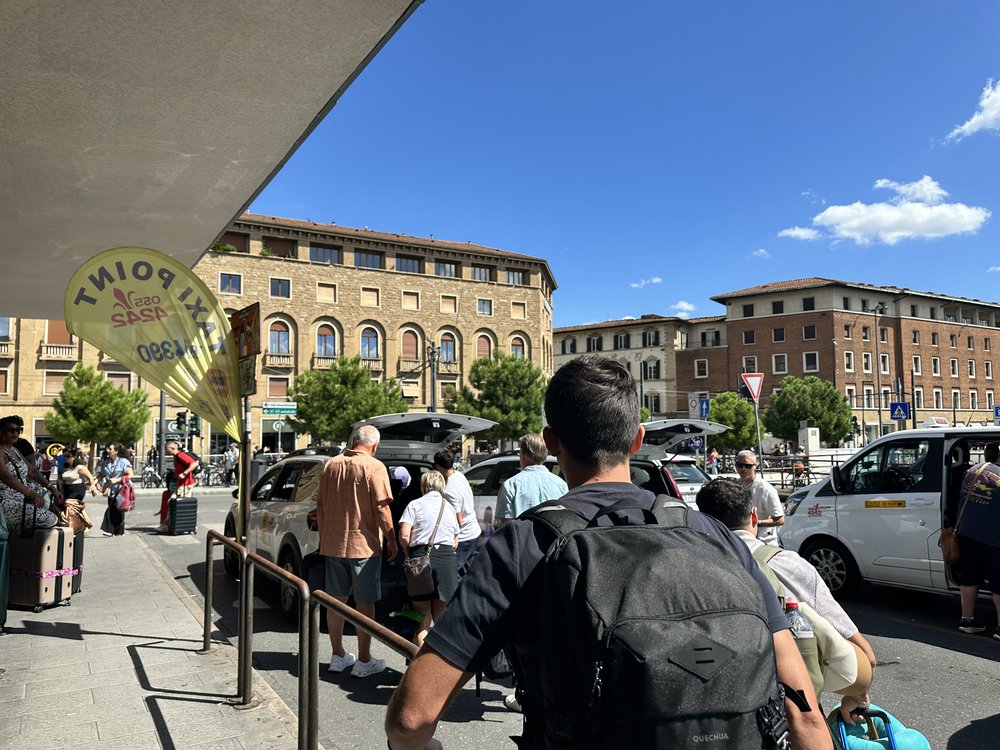 Florence train station S.M. Novella taxi stand