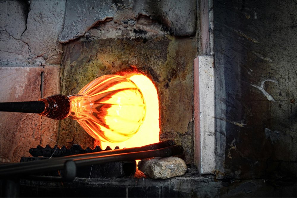 Murano glassblowing in Venice, Italy 