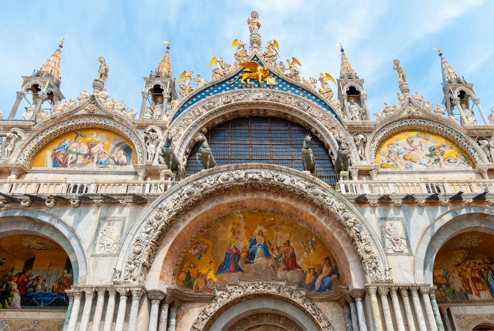 Intricate details on St. Mark’s Basilica façade | Photo by Marika Sartori on Unsplash